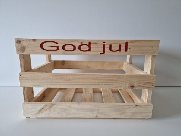 Trekasse "God Jul", Font 1