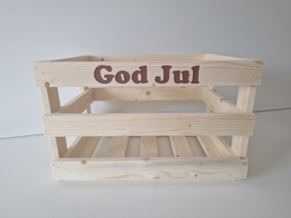 Trekasse "God Jul",  Font 2
